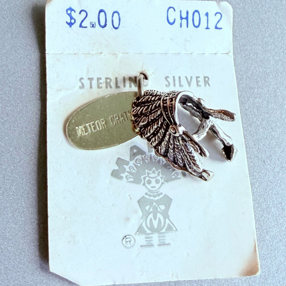 Sterling Silver 925 Native American Headdress Charm Maisel's Of Albuquerque VTG - Picture 5 of 6